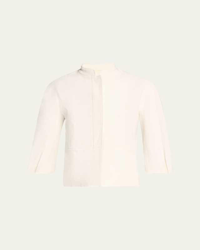 Nastro Three-Quarter Sleeve Cotton Jacket